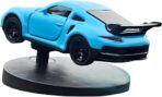Car Dashboard Decorations – Drift & Turn Mini Car Model Ornament – Dynamic Interactive Automobile Decor for Enthusiasts Vehicle Interior Dashboard Drifting Decorations Accessories Gifts(Blue-1)