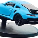 Car Dashboard Decorations – Drift & Turn Mini Car Model Ornament – Dynamic Interactive Automobile Decor for Enthusiasts Vehicle Interior Dashboard Drifting Decorations Accessories Gifts(Blue-1)