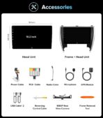 10" Android 13 Car Stereo for Toyota Camry (2015-2017) Radio Upgrade with Wireless CarPlay Android Auto, QLED Touch Screen, GPS Navigation, 5G WiFi, 1080P Backup Camera, SWC Support - Image 9