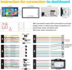 PLZ 7" Wireless Double Din Car Stereo Apple Carplay Radio Screen for Car Audio Receivers, Bluetooth 5.3 Car Play Android Auto Touchscreen, 240W 4.2 CHN 2 Subwoofers Outputs, Backup Camera, SWC, FM/AM - Image 6