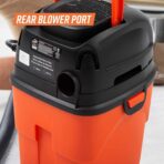 Armor All® AA155 1.5-Gallon 2 Peak HP Portable Wet/Dry Vacuum, Orange - Image 6