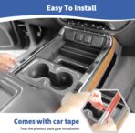 RT-TCZ for Chevy Silverado Chrome Center Console Trim Frame Cover for Chevy Silverado GMC Sierra 2014-2018 Silver Chrome Interior Accessories - Image 5