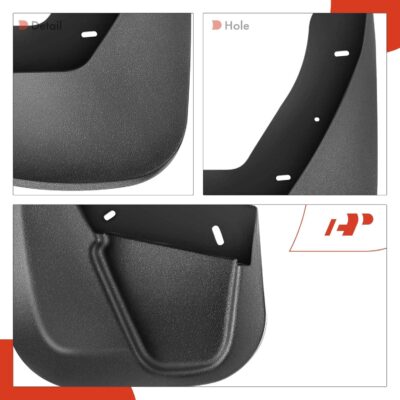 A-Premium Mud Flaps Compatible with Chevrolet Tahoe 2009-2014, GMC Yukon 2014, Cadillac Escalade 2007-2014, No Drilling Required Mud Guards with Hardware Accessories, Set of 4 Front and Rear - Image 7