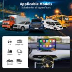 Wireless Carplay 11.3" A pple Carplay Screen for Car with 4K Dash Cam 1080P Backup Camera, Car Stereo for Carplay & Android Auto GPS Navigation/Bluetooth/Mirror Link/Voice Control/AUX/FM/Siri - Image 9