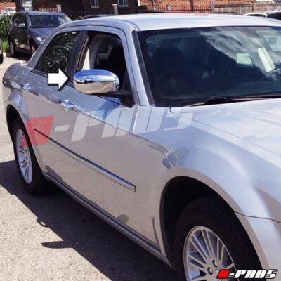 Compatible with(Just Overlay Stick on, NOT for SNAP in Replacement) Chrome Mirror Covers for 2005-06 07 08 09 2010 Chrysler 300+C/Dodge Charger 2006-10 & Magnum 06-2008 - Chromed Mirrors - Image 3