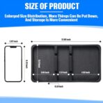 Yulejo Extra Large Dashboard Mat for Car Dashboard Accessories, Anti Skid Car Pad Compatible with All Smartphone Car Non Slip Pad for with Non Marking Tape (Trendy) - Image 3