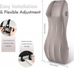 FLORICH Lumbar Support Pillow and Car Neck Pillow Memory Foam Integrated Lumbar Support Cushion with Headrest Pillow Ergonomic Car Seat Back Support for Head Waist Support Sciatica Pain Relief, Gray - Image 5