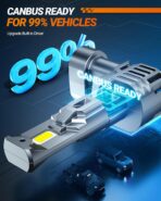 SEALIGHT Scoparc 9006/HB4 Bulbs, 30000LM Ultra Bright, 6500K Cool White With Cooling Fan, Over 60000 Hours Lifespan, Plug-N-Play Installation, 2-Pack - Image 3