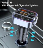 Bluetooth 5.3 FM Transmitter for Car, Dual Micphone Hands-Free Calls Wireless Radio Receiver, PD 30W & QC3.0 Fast Car Charger Adapter - Image 6