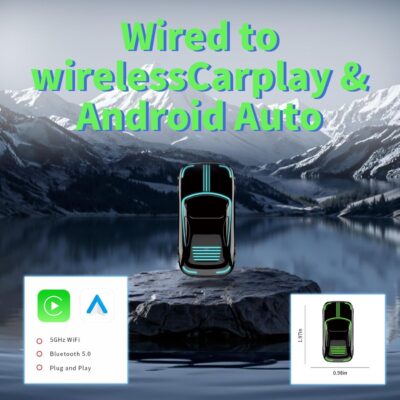 Wireless CarPlay Adapter, Convert Wired to Wireless CarPlay, Silver, Plug & Play, No Delay, USB & USB-C Compatible for Cars 2016+, Compatible with iOS & Android - Image 7