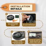 Universal Multifunction Anti-Slip Car Dashboard Mat, Rotatable Car Phone Holder Dashboard Pad with Temporary Parking Number Non-Sticky Mat for Phones Sunglasses Keys Gadgets - Image 4