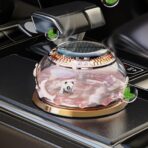 Solar Powered Car Perfume Decoration, Rotating Aromatherapy Diffuser Ornament, Compact Floating Air Freshener with Essential Oil for Vehicle Dashboard - Image 6