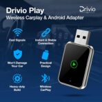 Drivio Wireless CarPlay Adapter for iPhone & Android | USB CarPlay Wireless Adapter with Screen Mirroring | 2026 Bluetooth Car Play Dongle Apple Play for Car Accessories Android Auto USB C & A - Image 2