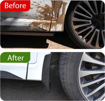 BDFHYK Mud Flaps Splash Guards Mudguards Mudflaps Compatible with Nissan Frontier 2005-2022 4PCS Front & Rear Side - Image 4