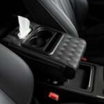 5-in-1 Car Armrest Cushion, Armrest Cover for Car, Nappa Leather Car Console Organizers and Storage for Most Vehicles, Car Accessories (Black, Normal)