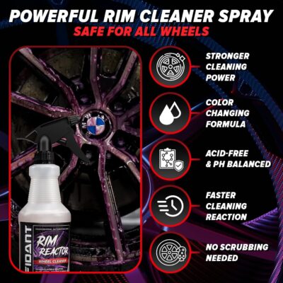 Carfidant Ultimate Clean & Protect Kit – 11-Piece Complete Car Detailing Bundle – Tire Shine, Ceramic Silk, Scratch & Swirl Remover, Plastic & Trim Restorer, Rim Reactor, Iron Remover - Image 7