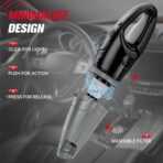 30-Min Runtime Pro Handheld Vacuum Cordless - 1.65lbs Ultra Lightweight, 3-in-1 with LED Light & HEPA Filter, for Car Detailing & Pet Hair (Graphite) - Image 7