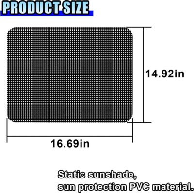 4PCS Car Side Window Sunshade, Block UV Rays Privacy Protector Car Static Cling Film Sticker, Reusable Washable Auto Shade Stickers for Heat Glare Protection, Window Film for Most Cars - Image 2