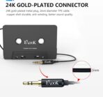 Elook Car Cassette Aux Adapter, 3.5mm Universal Audio Cable Tape Adapter for Car, Phone, MP3 ect. (Black) - Image 5
