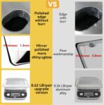 Premium Chrome License Plate Frames with 2 Anti-Scratch Pads & 4 Tire Valve Caps, Heavy Duty Rust-Free Chrome License Plate Frame 2 Pack for Women & Men, 2 Holes Universal Fit for Cars & Trucks - Image 5