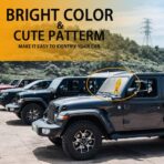 Windshield Sun Shade for Jeep Wrangler TJ JK JL & Gladiator JT 2/4 Door,Duck Sun Shade,Sunshade Windshield for Jeep Wrangler - Image 3