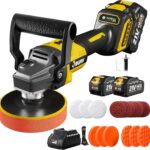 Cordless Buffer Polisher for Car Detailing,7230 RPM Car Buffer Polisher,21V 4.0Ah Li-ion Battery,Cordless Polisher With 29 PCS Car Detailing Kit,for Polishing, Waxing, Boat Sanding, Scratch Removing