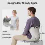 CabSupport Lumbar Support for Office Chair M5 Plus – Ergonomic Support Seat for Posture Correction and Lower Back Pain Relief – Extra Wide & Sturdy, Washable Pads for Office, Home, Car & Floor Sitting - Image 2