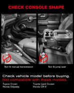 for 2-in-1 Car Armrest & Car Seat Gap Filler - Adjustable Sponge Armrest with 9-Level Height - 15W Wireless Charging & 50W Power Dock - Dual-Layer Car Storage Box - Fits Driver & Passenger - Image 2