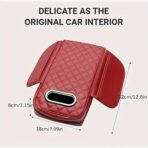 Memory Foam Car Armrest Cushion 2025 New Car Center Console Cushion Pad Car Truck Armrest Cover Auto Center Console Lid Center Armrest Cover Car Console Armrest Organizer Storage (Black and Red) - Image 8