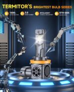 Termitor 2026 New Upgraded H11/H8/H9 Bulbs, 𝟖𝟎𝟎𝟎𝟎𝐋𝐌 𝟏𝟓𝟎𝟎% H11 Led Super Bright 6500K, 1:1 Mini Size Replace Instal Fog Beam, Plug-N-Play, 10 Years Lifespan, Pack of 2 - Image 8