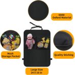 Kick Mats with Organizer - 2 Pack Backseat Protector Seat Covers for Your Car, SUV, Minivan or Truck Seats - Vehicle Back Seat Kids Safety Accessories - Universal Fit Automotive Interior Protectors - Image 7