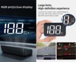 Car Head Up Display for Lincoln Continental 2017–2020, GPS Digital Speedometer, HUD Speedometer, Windshield HUD Head Up Display Suitable for All Cars,HUD + Reflective Film - Image 4