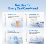 usmile C10 Portable Water Flosser – Travel-Friendly, 95-Day Battery, 4 Modes, 360° Nozzle, 180ml Tank, IPX7 Waterproof, Dentist-Recommended for Braces, Implants & Sensitive Gums (Blue) - Image 7