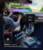 2026 Upgraded Wireless CarPlay Adapter for iPhone & Android Auto, Converts Wired to Wireless Car Play, 3-Second Auto Connect & Stable Zinc Alloy Material, Mini Plug & Play, with USB-A & Type-C - Image 5