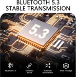 USB Bluetooth Receiver for Car, Bluetooth 5.3 Wireless Audio Adapter, USB Power Supply 3.5mm Aux Jack Adapter, FM+AUX Transmitting Signal Receiver, for Car Stereo Sound Home Stereo, PC (Black) - Image 4