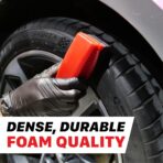 Maxshine Universal Tire Shine Applicator with Protective Cover – Dense Foam Pad with Ergonomic Grip – Mess-Free Tire Dressing Tool for Coating, Cleaning & Car Detailing – Auto, Boat & Marine Detailing - Image 4