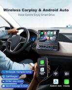 2026 Single Din Car Stereo with Wireless Apple CarPlay & Android Auto, 7-inch HD Motorized Flip Out Touchscreen Head Unit, Upgrade Type-C Fast Charge/USB/Bluetooth 5.1/DSP/AM/FM Radio Receiver - Image 4