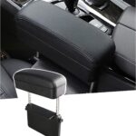 SKTU Auto Car Armrest Extender Support Elbow & Forearm Arm Wrist Rest Support Adjustable Height Comfort Pad Universal Fit for Most Car Models Center Console (Black with Organizer)