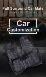 Customize Front & Rear & Third Row Floor Mats for Car SUV & Truck, All Weather Floor Protection Fits Most Vehicles (All Red) - Image 2