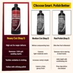 Carfidant Heavy Cut Compound – Professional Car Scratch Remover for Deep Scratches, Sanding Marks & Oxidation – Cutting Polish for DA & Rotary Machines – Auto Paint Correction – 16 oz - Image 3