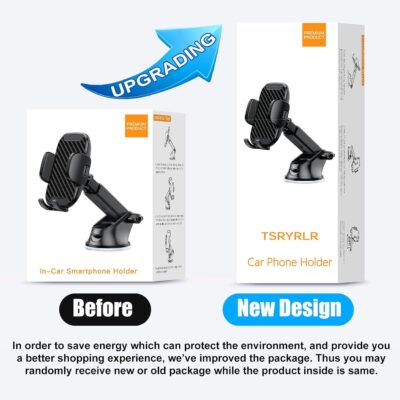 Phone Holder Mount for Car [Strong Suction] Hands-Free Universal Cell Phone Mounts for Dashboard/Windshield, 360° Rotation Extendable Mobile Car Holder for Smartphones - Image 8