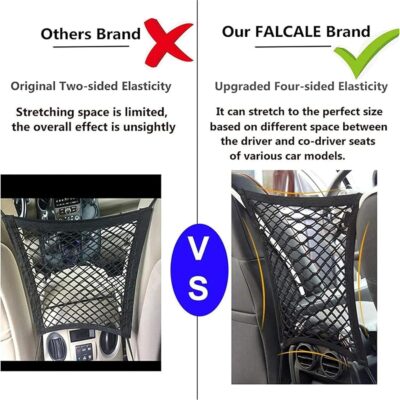 DYKESON Dog Car Net Barrier Pet Barrier with Car Mesh Organizer for Dog & Child, Safety Divider with Storage Pouch, Easy Install for Cars & SUVs - Image 7