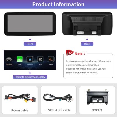 Road Top 10.25" CarPlay Screen Upgrade for Mercedes-Benz W205 W447 NTG5.0 2015-2018, Wireless CarPlay Android Auto Display, OEM System Retained, Car Touchscreen Replacement - Image 8