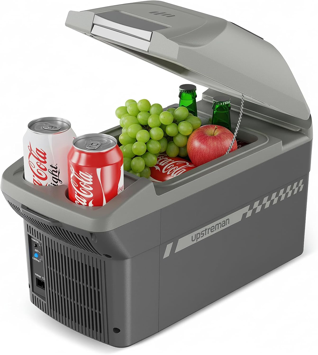 711ME9v3MKL._AC_SL1500_.jpg Upstreman Electric Cooler & Warmer 10QT(9L) Capacity, Thermoelectric Car Fridge with Shoulder Strap, Plug In 12V DC Portable Car Food Warmer and Cooler for Travel, Camping, Picnic-AR09 - Image 1