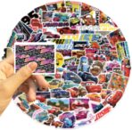 100Pcs Cool Disney Character Car Stickers for Water Bottles Skateboard Luggage Laptop Bumper Waterproof Vinyl Stickers Bulk for Boys Teens Adults (Car) - Image 2