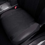 Flying Banner car seat Covers Full Set Faux Leather Air Mesh Breathable Man Lady Airbag Compatible Rear Bench Split 40/60 50/50 60/40 Truck Pick Up (Full Set - Low Back, Black Black) - Image 7