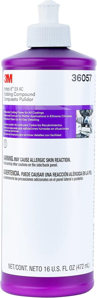 3M Perfect It Buffing and Polishing Kit | 36057 39062 36093 3M Pint Rubbing Compound, Machine Polish, Ultrafine Polish | Buffing Compound, Car Polishing Kit | with Kangaroobands Microfiber Cloth - Image 4