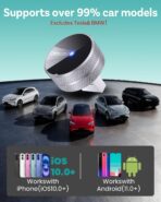 OTTOCAST Mini Tube 2026 Wireless CarPlay & Android Auto Adapter, Ultra-Fast Auto Reconnect,WiFi 6 & Bluetooth 5.4,Mini Plug & Play Dongle for Cars with Wired CarPlay - Image 7