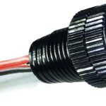 Oznium BRIGHTEST Light Bolt - Flush Mount 12V LED Light for Bumper, Grille, Cars Interior, Dash, Ambient Lighting, Motorcycle w/SLEEK Aluminum Housing & Screw Nut (11 mm Black, Cool White LED)