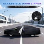 Sedan Car Cover, Car Cover Waterproof All Weather for Automobiles, Outdoor Full Car Covers Windproof Universal Fit for Sedan 178-185 inch - Image 4